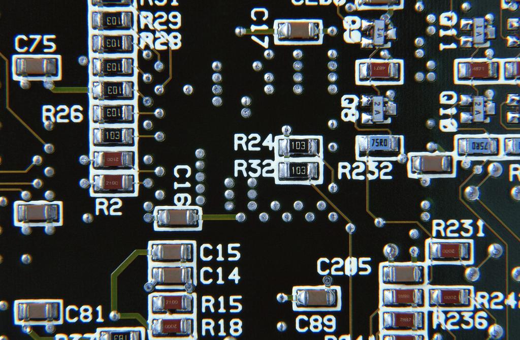 AOI检测仪下的PCB